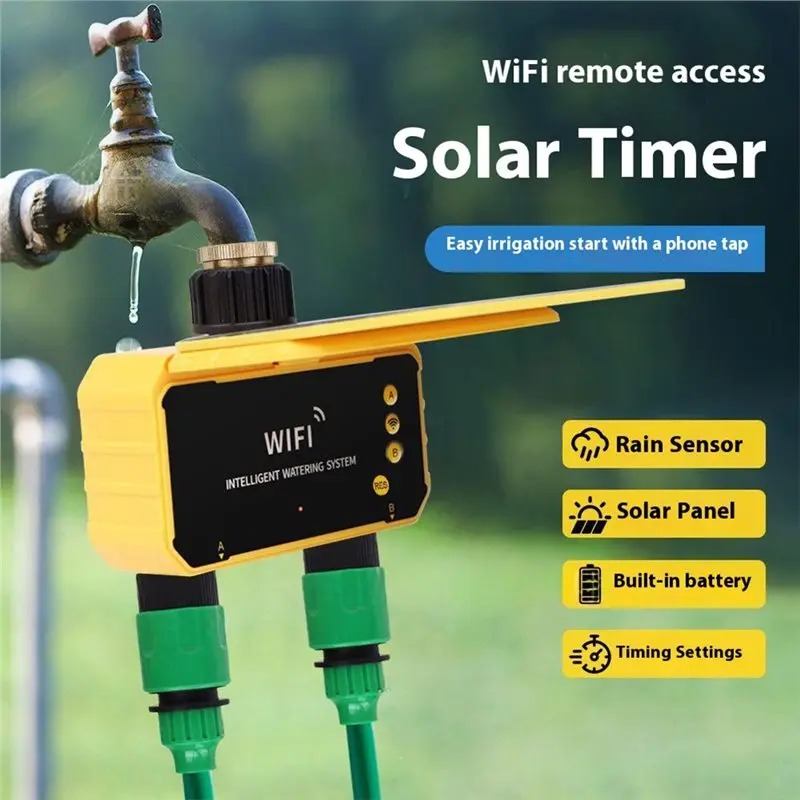 1/2 Outlet WIFI Solar Irrigati - Smart Garden At Home ulasan dan harga