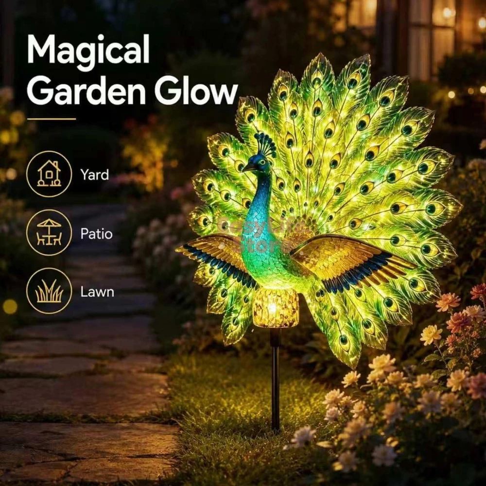 Patung Taman Merak Tenaga Sury - Smart Garden Solar ulasan dan harga