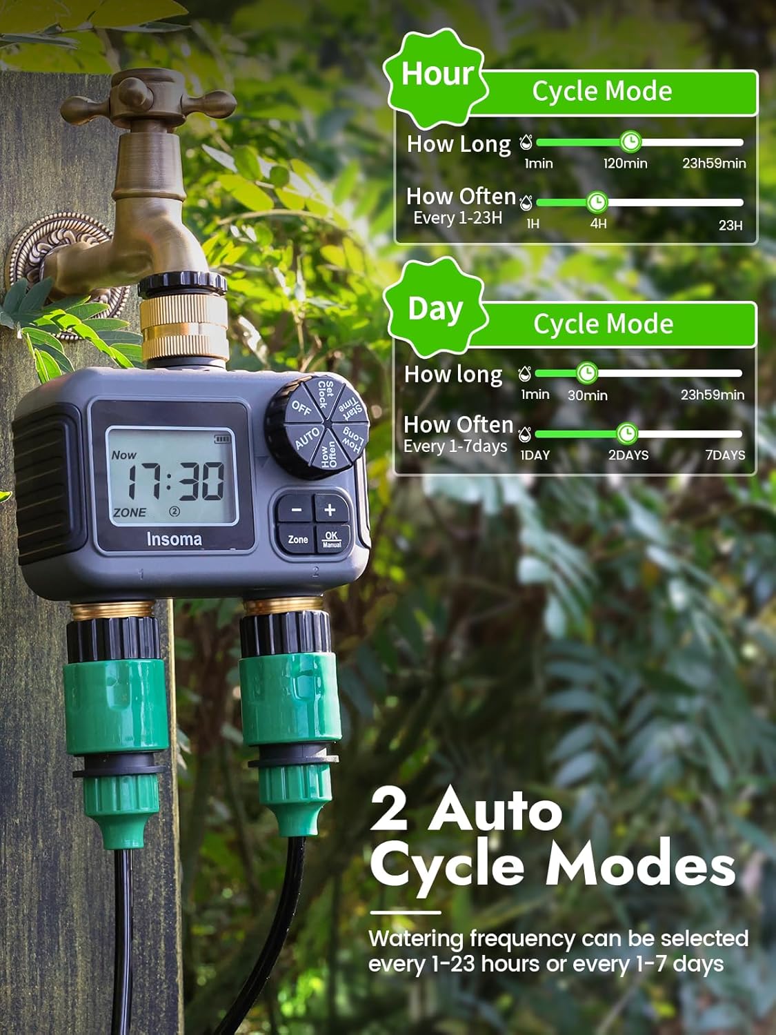 Sistem Irigasi Cerdas Dual Out - Smart Garden At Home ulasan dan harga