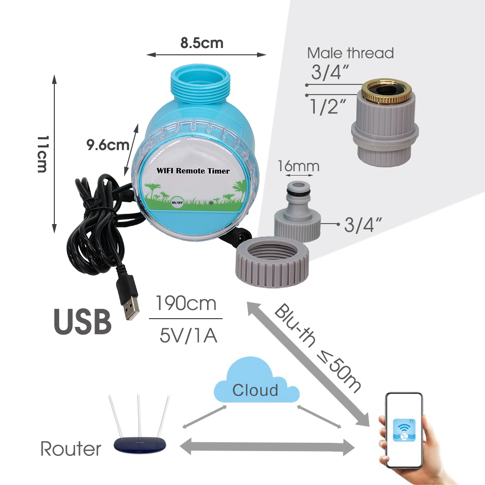 30-50m sistem penyiraman taman - Smart Garden At Home ulasan dan harga