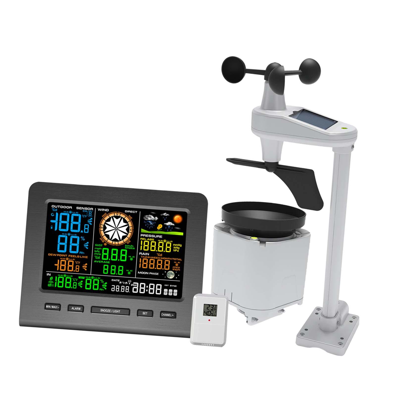Stasiun Cuaca Profesional Luar - Rain Gauge Digital ulasan dan harga