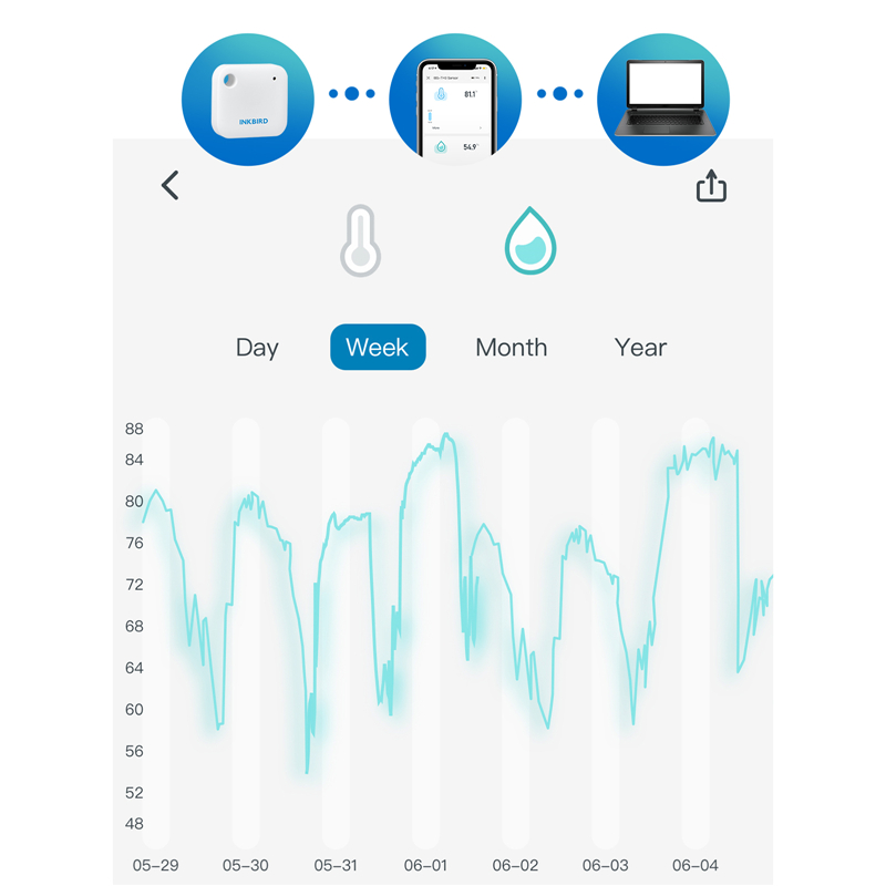 INKBIRD IBS-TH3 Higrometer Ter - Rain Gauge Digital ulasan dan harga