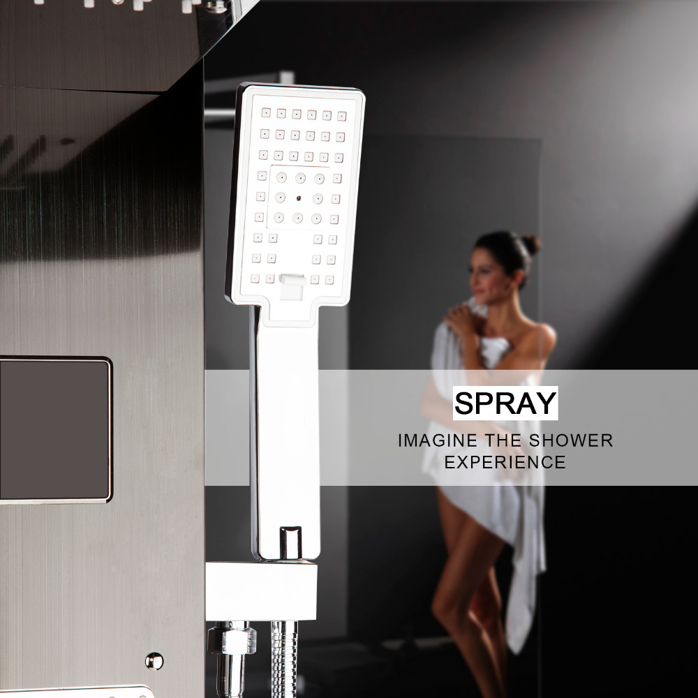 KEMAIDI Set Panel Pancuran LED - Rain Gauge Digital ulasan dan harga
