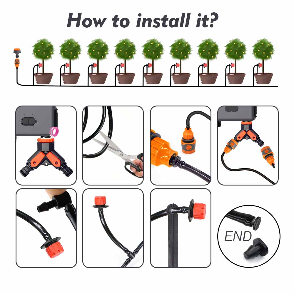 Set Irigasi Otomatis dengan Ko - Smart Garden At Home ulasan dan harga