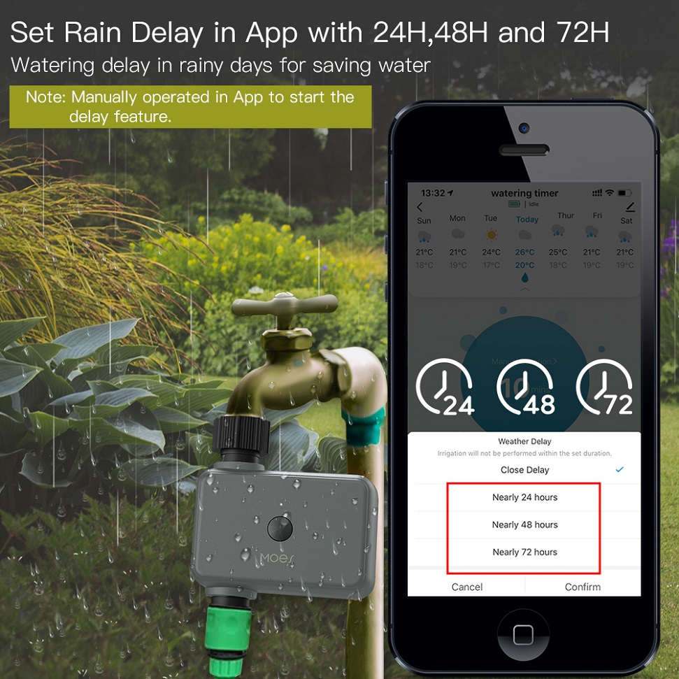 Katup BLuetooth, sistem penyir - Smart Garden At Home ulasan dan harga
