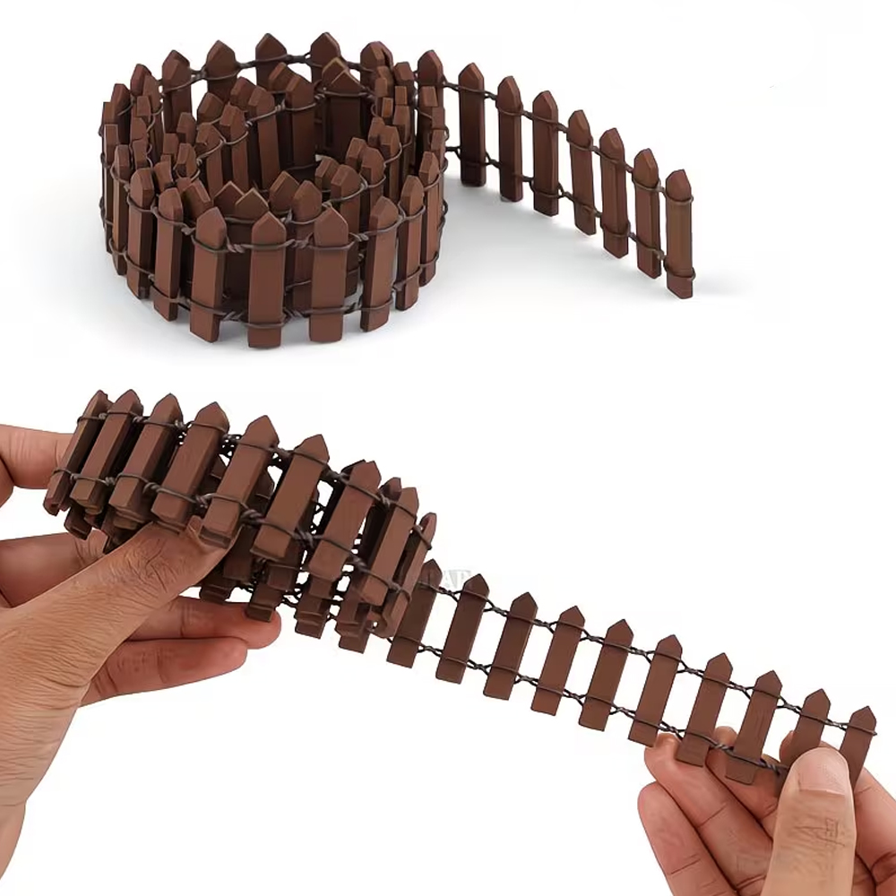 Set pagar kayu mini, tepiannya - Smart Garden Edging ulasan dan harga