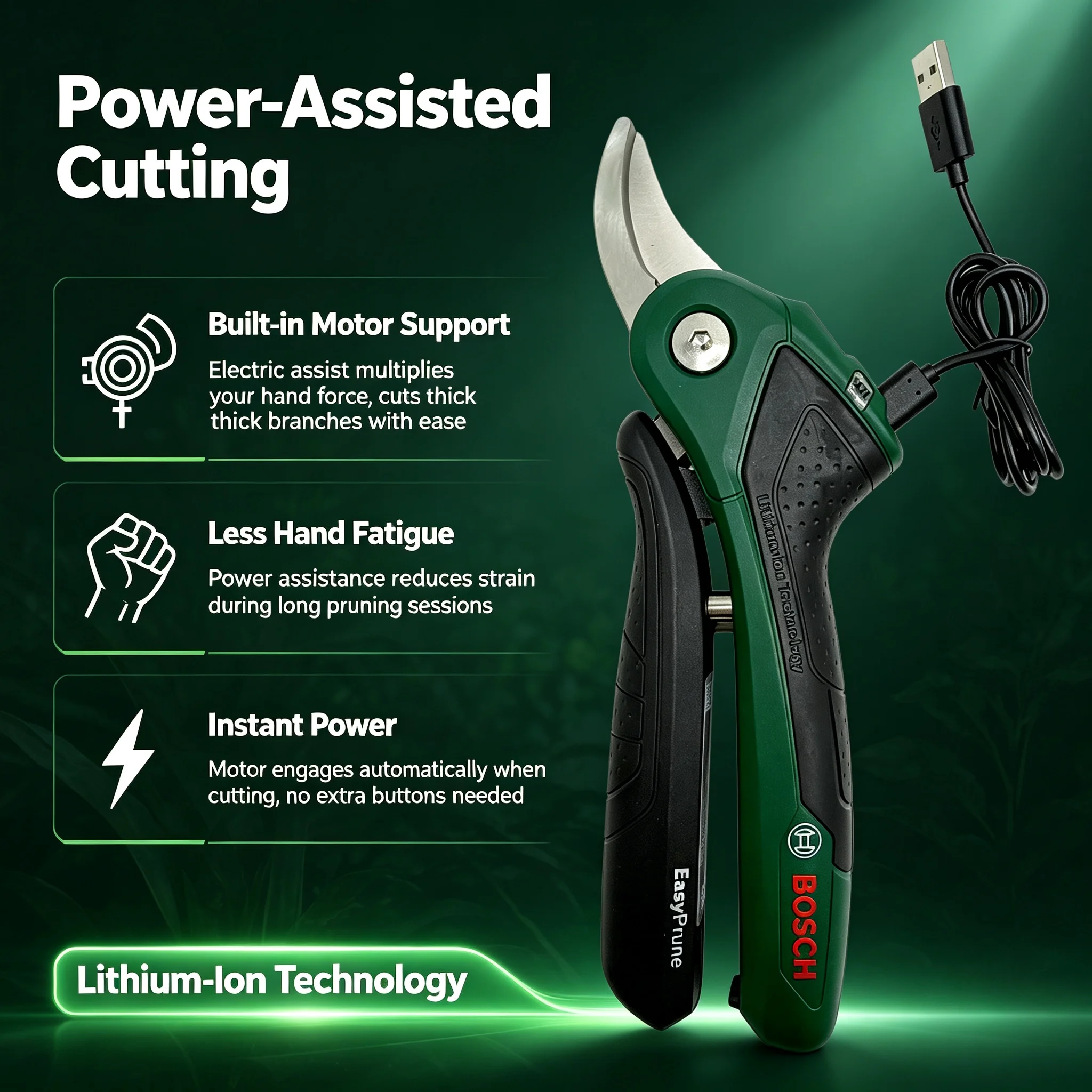Gunting Pangkas Pintar Tanpa K - Smart Garden Bosch ulasan dan harga