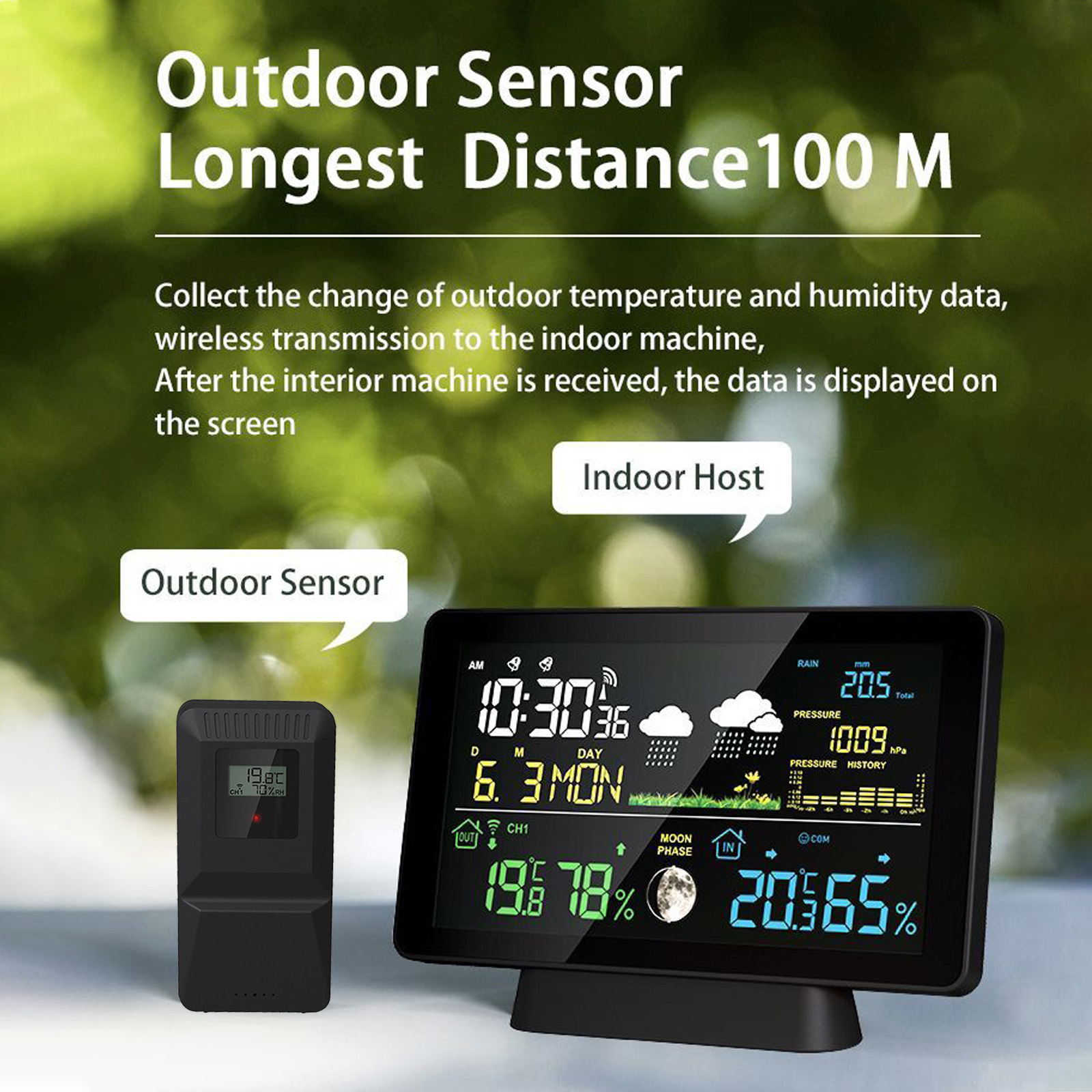 Termometer stasiun cuaca nirka - Rain Gauge Digital ulasan dan harga