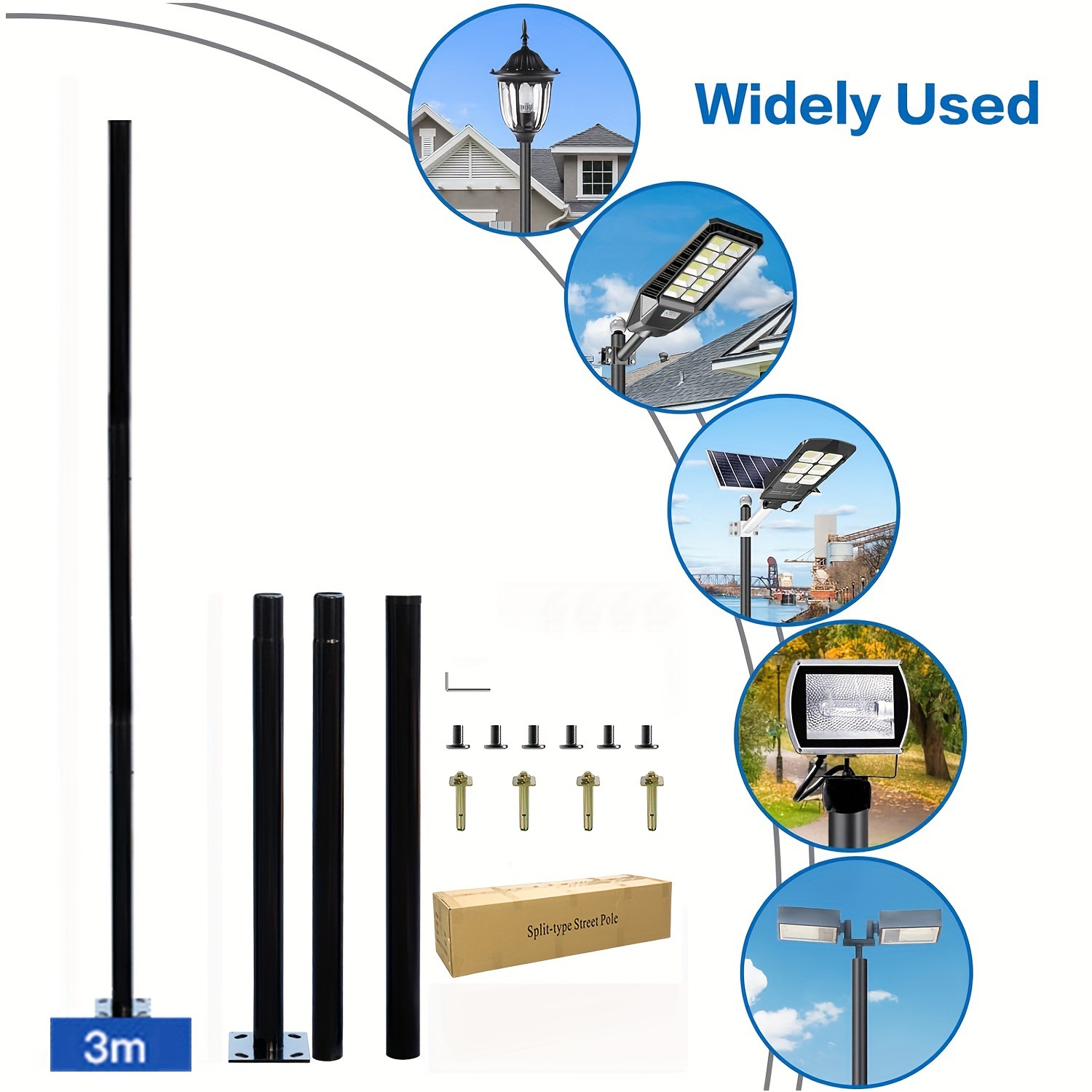 Tiang Lampu Jalan Tenaga Surya - Smart Garden Solar ulasan dan harga